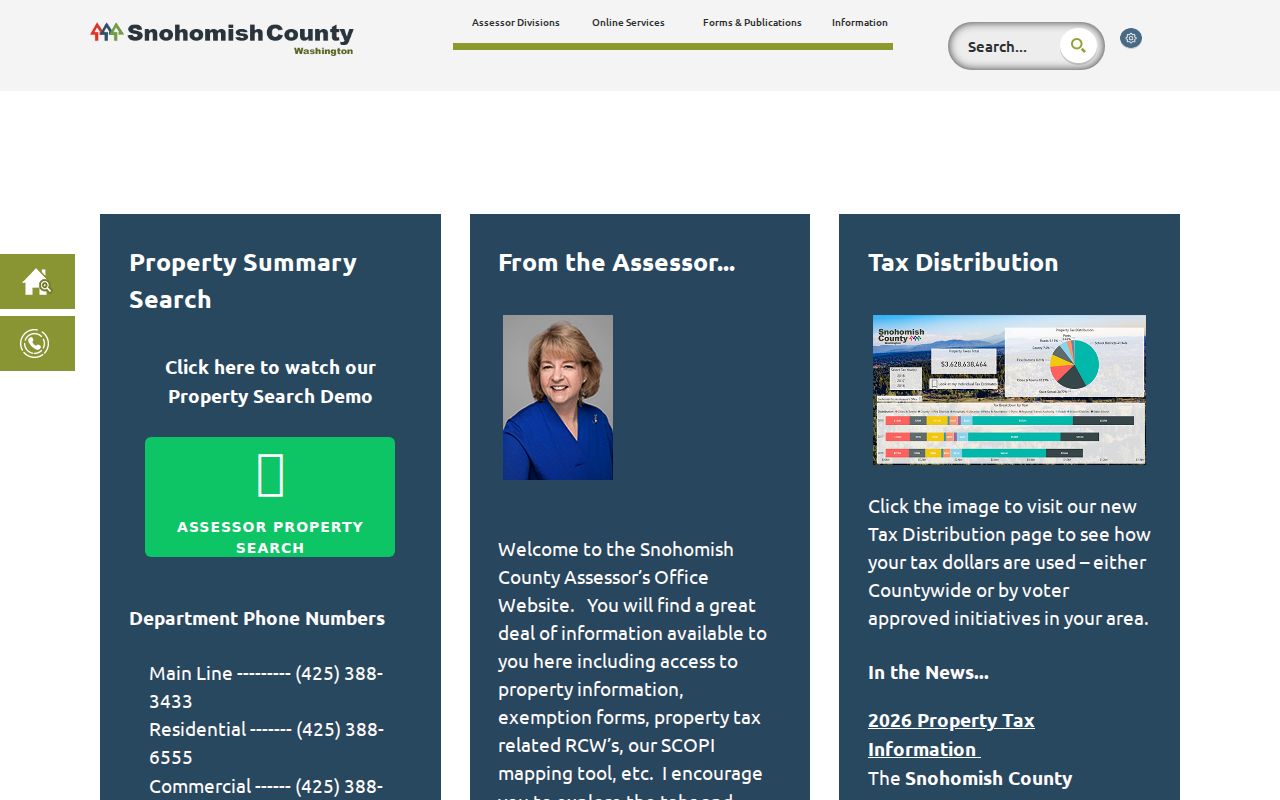 North Lynnwood people search through Snohomish County Assessor property summary